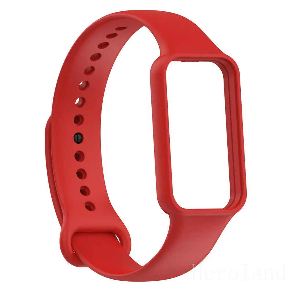 Fashion Silicone Watch Strap for Huami Amazfit Band 7 Smartwatch Band Bracelet Sport Wristband for Amazfit Band 7 Strap Buckle N