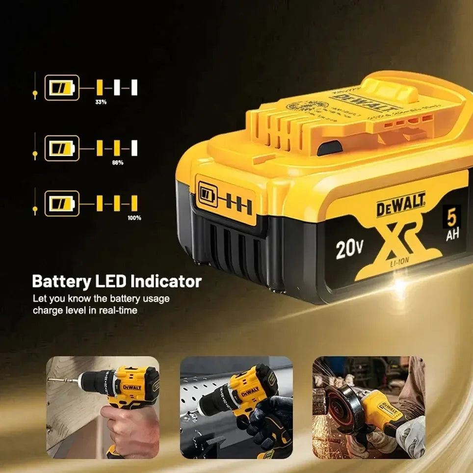 DeWALT Original Battery 20V/60V 6Ah 9Ah MAX FlexVolt for DCB606 DCB205 DCB206 DCB209 DCB182 Power Tool