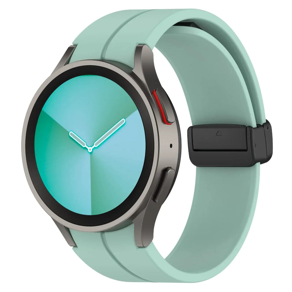 Original Silicone Band for Samsung Watch 7 6 5 4 Classic Strap 47mm 43mm 44mm 40mm Magnetic Buckle For Galaxy Watch 5 Pro 45mm