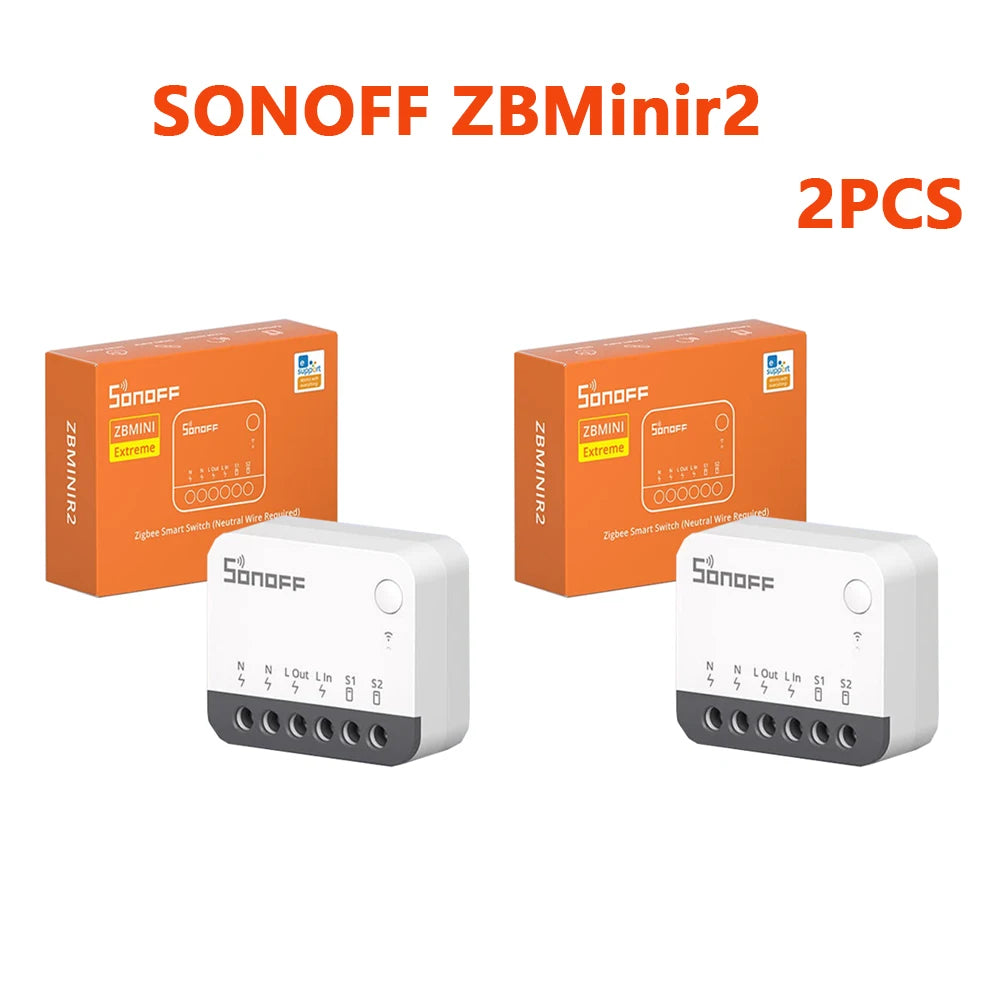SONOFF ZBMinir2 Zigbee Smart Switch ZBMini R2 Extreme External Switch Control Detach Relay Neutral Wire Required Zigbee Switch