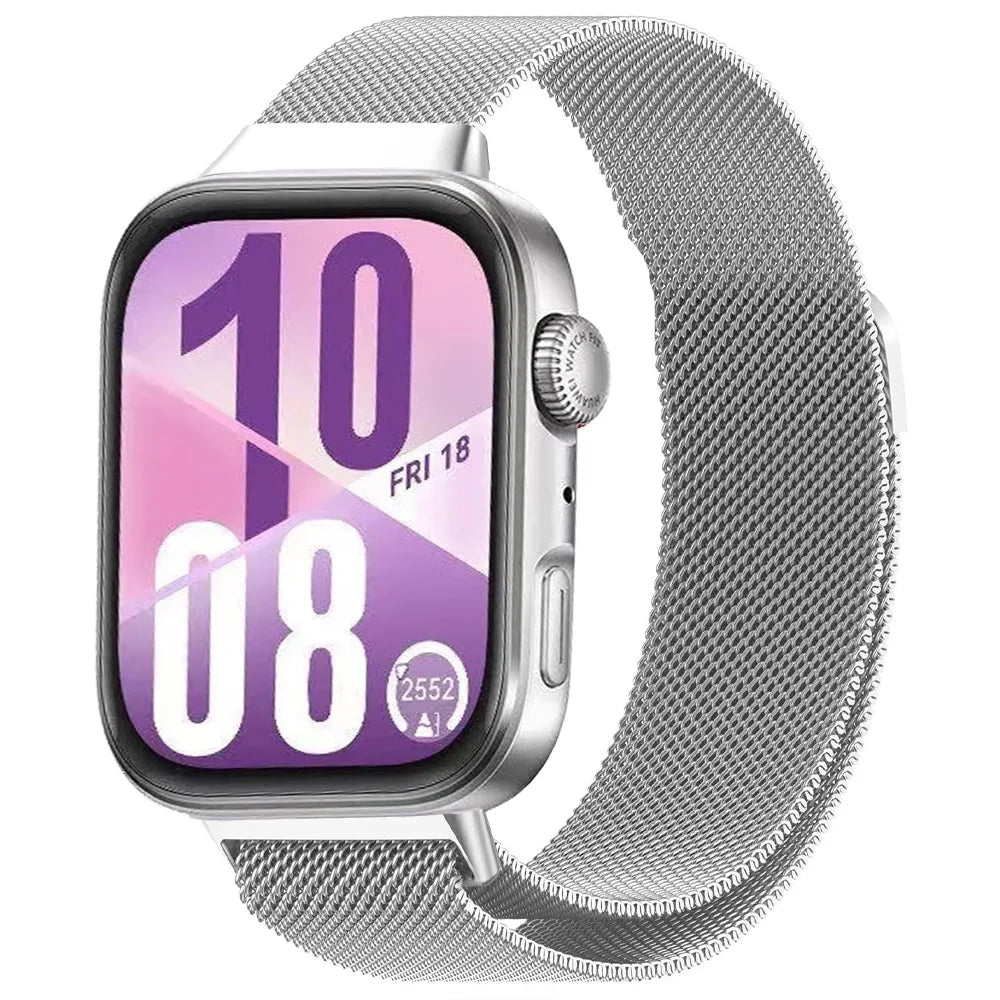 Magnetic Milanese Strap for Huawei Watch Fit 3/4/5 Stainless steel Breathable Wristband for Huawei Watch Fit 4 Pro/5/5 Pro Strap