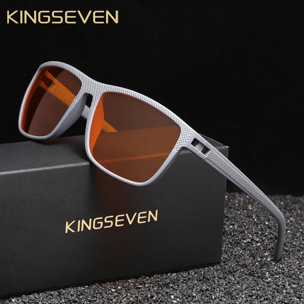 KINGSEVEN 99% Anti-Blue Ray Glasses Transparent Lens Eyeglasses Men Women Computer High Multiple Blue Light Blocking Eyewear