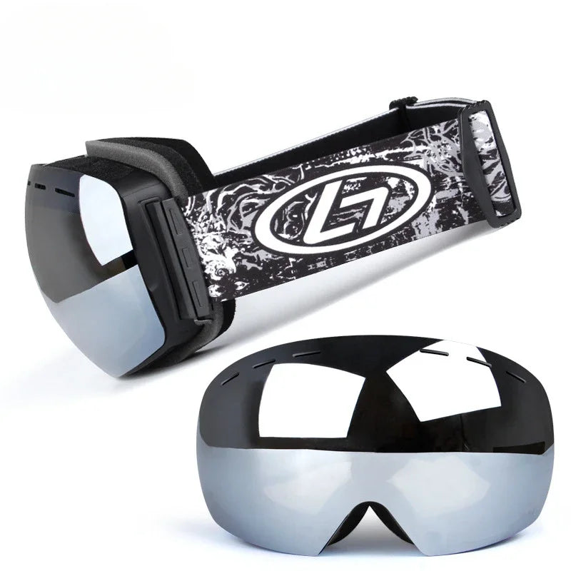 Light Ski Goggles Double Lens Layers UV400 Anti Fog Big Ski Mask Glasses Skiing Men Women Snow Snowboard Goggles Winter Eyewear