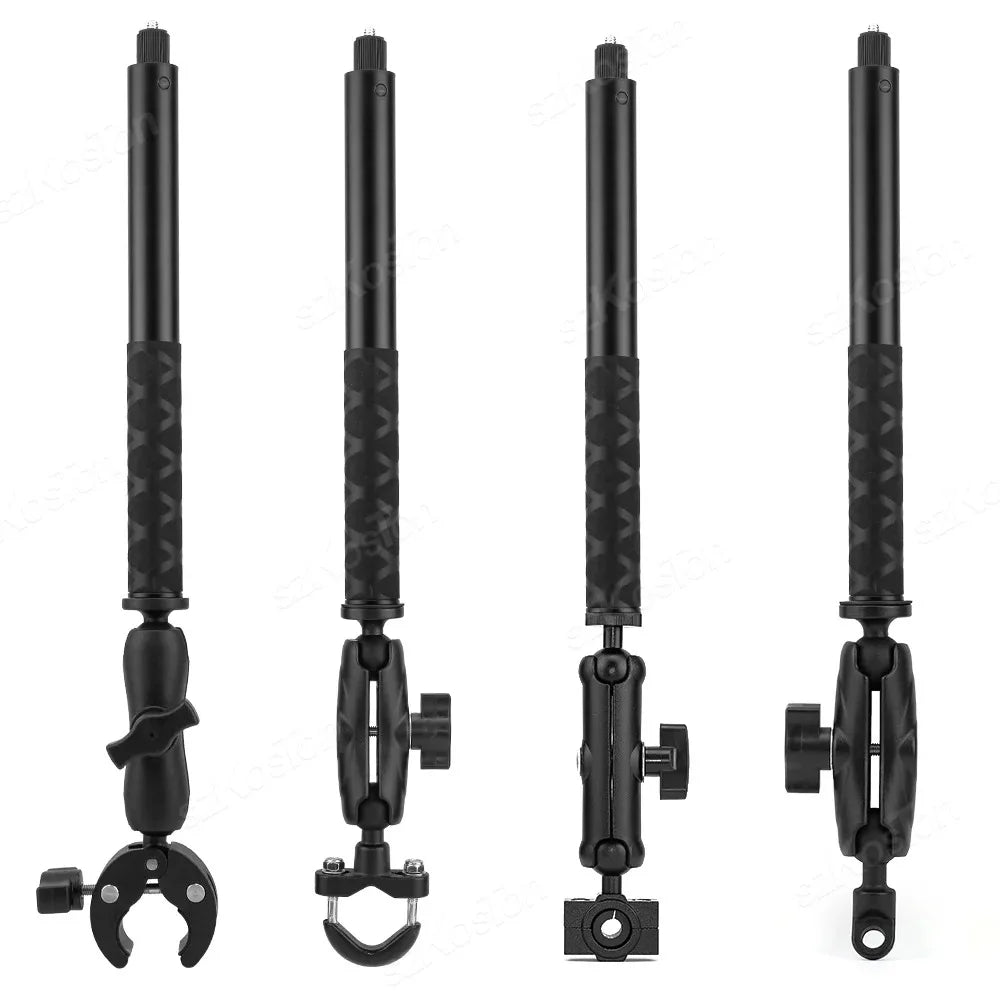 Bicycle Motorcycle Panoramic Selfie Stick Monopod Mount Handlebar Bracket For Insta360 X3 X4 X5 GoPro 13 12 11 10 DJI Accessory