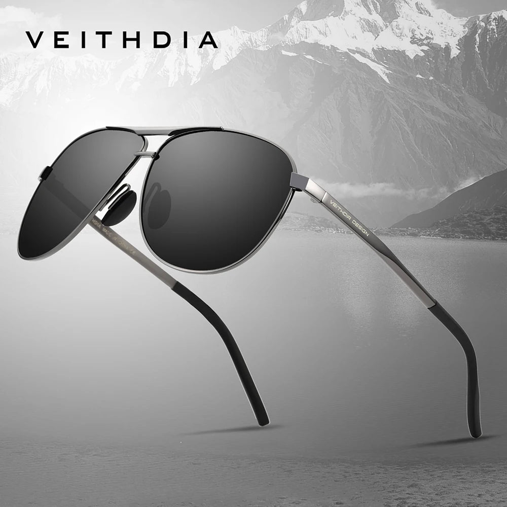VEITHDIA Polarized Pilot Outdoor Sunglasses Classic Men's Fashion Women's UV400 Outdoor Sports Eyeglasses For Male VFH3028