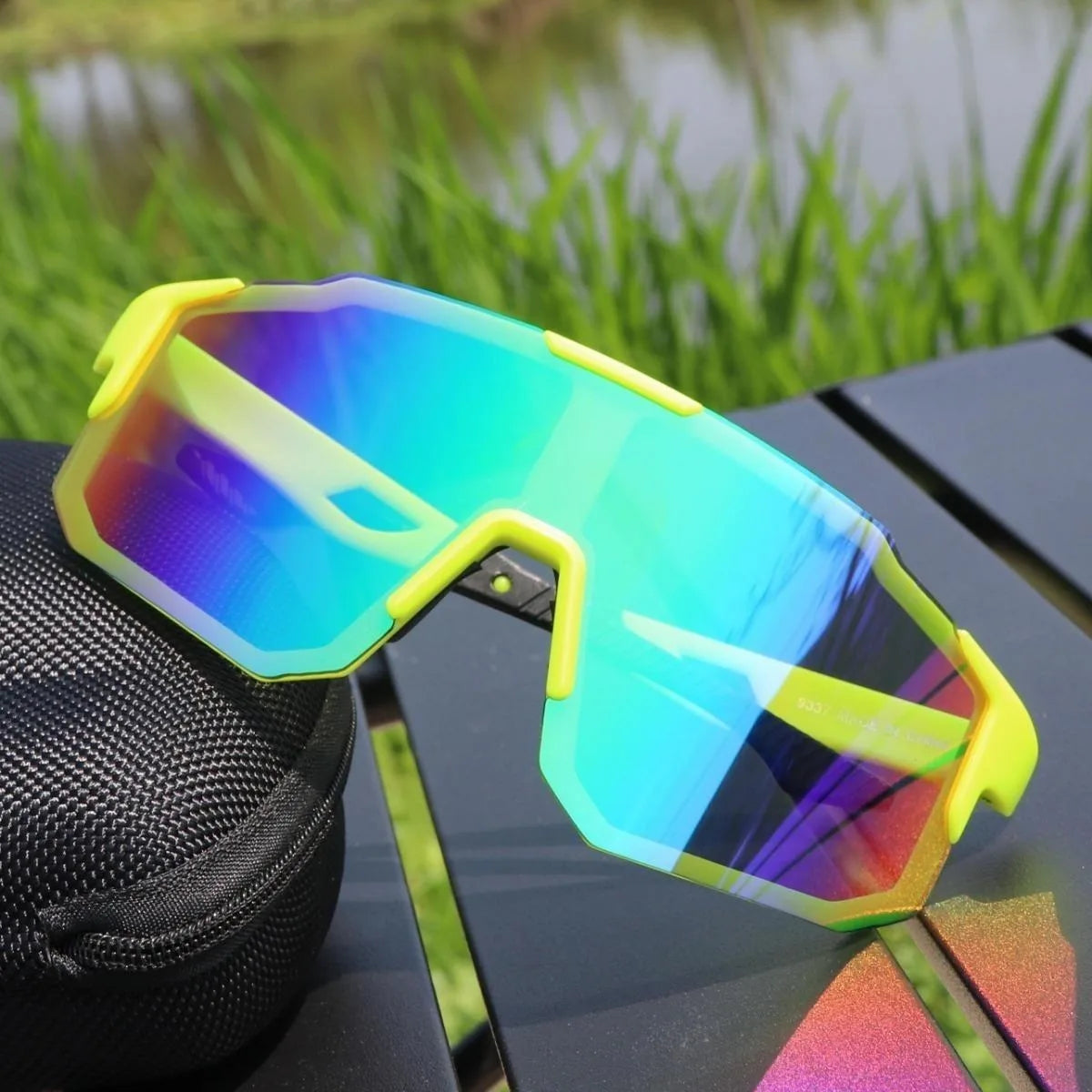 Cycling Sunglasses Anti-Ultraviole Hiking Climbing UV400 Shades Goggles Large Frame Oversized Hiking Climbing Eyewear