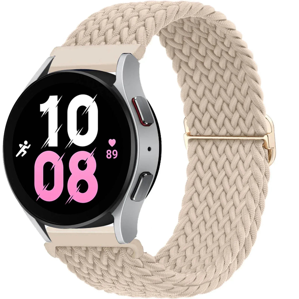 Nylon Strap for Samsung Galaxy Watch 7 6 5 4 40mm 44mm 6Classic 43/47mm 20mm 22mm Braided Solo Loop Band for Huawei Watch 3 4Pro