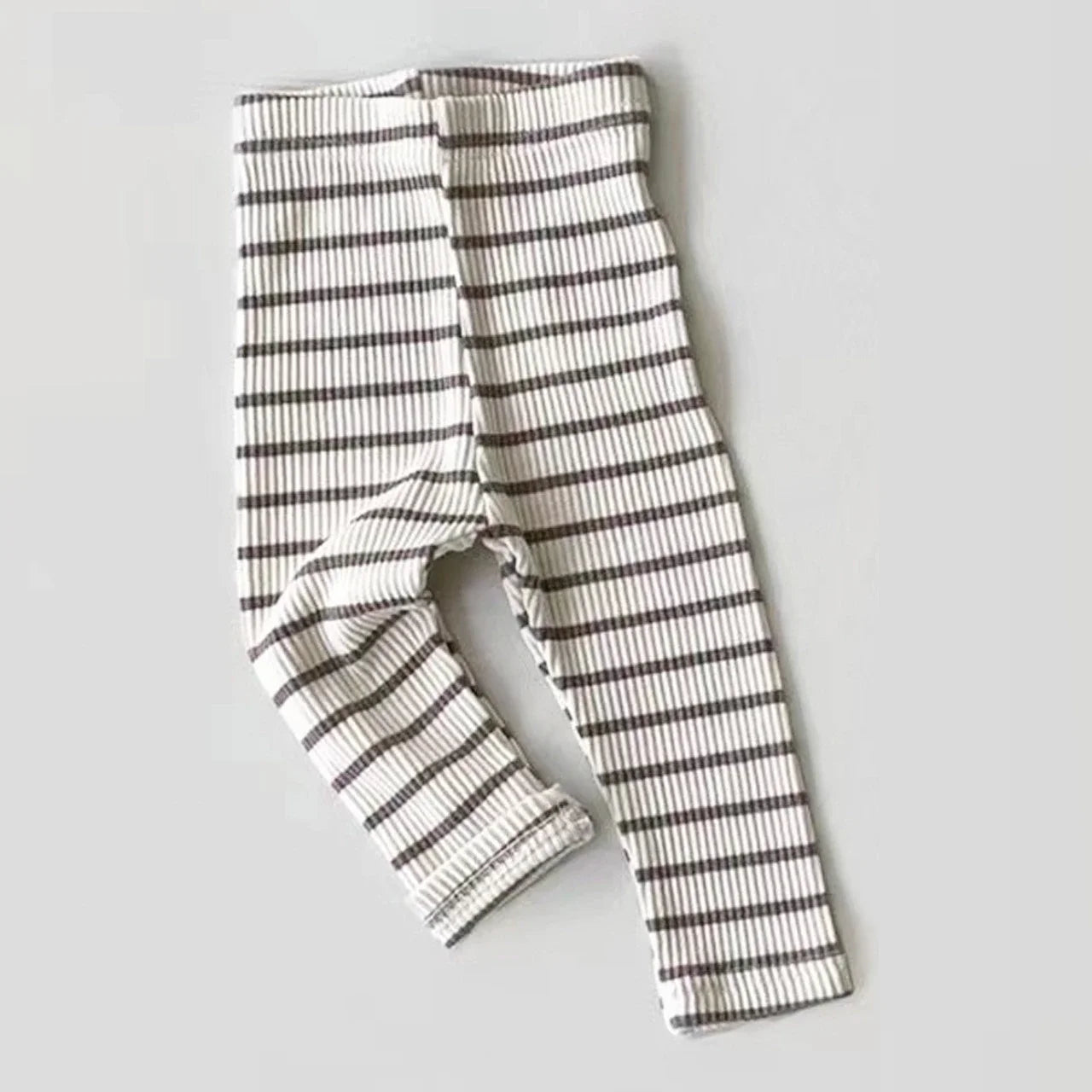 Baby Simple Solid Leggings Girls All-match Striped Skinny Pants Kids Cotton Elasticity Slim Pants Newborn Boy Stretch Trousers