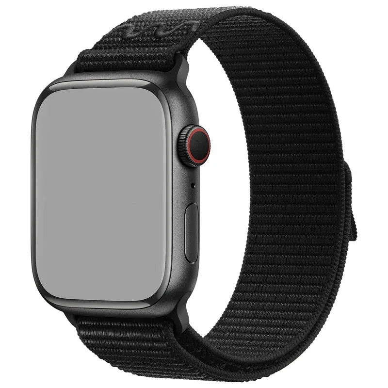 Nylon Band for Apple Watch Band Ultra 2 49mm 44mm 40mm 45mm 41mm 42mm 40mm Bracelet Strap IWatch Ultra Series 9 7 6 5 Se 8