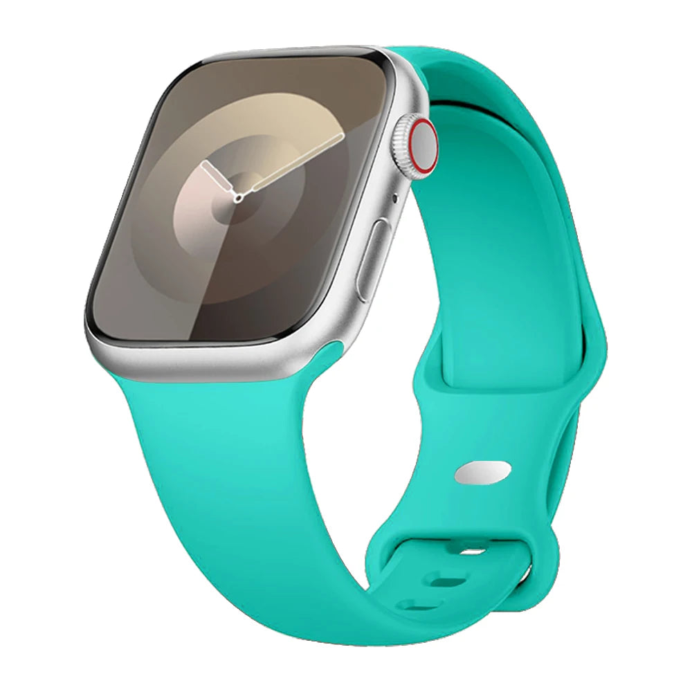 Strap for apple watch band 40mm 44mm 45mm 49mm 41mm 46mm 42mm silicone correas bracelet iwatch series 3 5 6 7 8 9 ultra 2 se 10