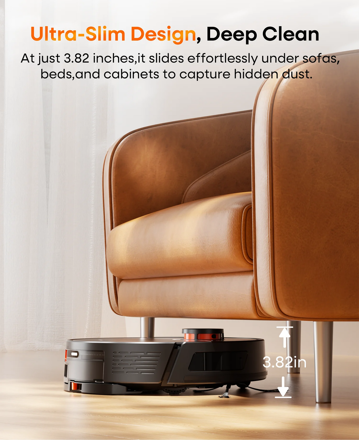 Refurbished UNINELL By erabros UR3 Robot Vacuum and Mop Combo, 7000Pa Suction Robotic Vacuum , Self-Emptying 90 Days Capacity, LiDAR Navigation Home Mapping, 180 Mins, App/Alexa, for Pet Hair Carpets Hard Floors