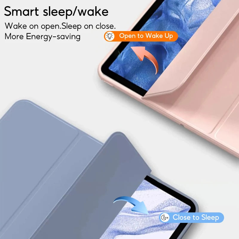TBTIC Case for Samsung Galaxy S6 Lite P610 P615 A9 A7 Lite 8.7IN Tab A8 10.5IN A9 Plus S7 S8 S9 11IN PU Tablet Cover Smart Case