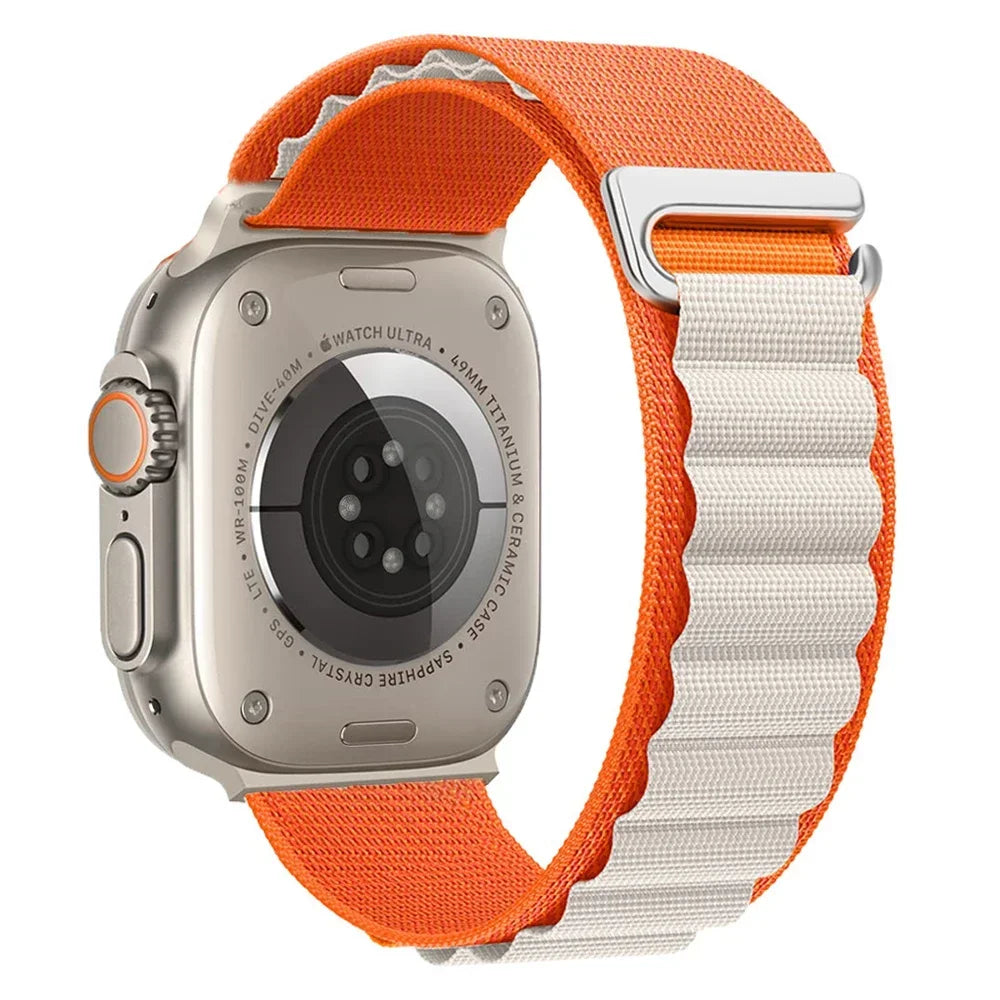Alpine Loop Strap For Apple Watch Ultra 3 2 1 Band 49mm 11 10 9 8 7 45mm 41mm 42mm 46mm Nylon Bracelet iWatch 6 5 4 3 SE3 2 Belt