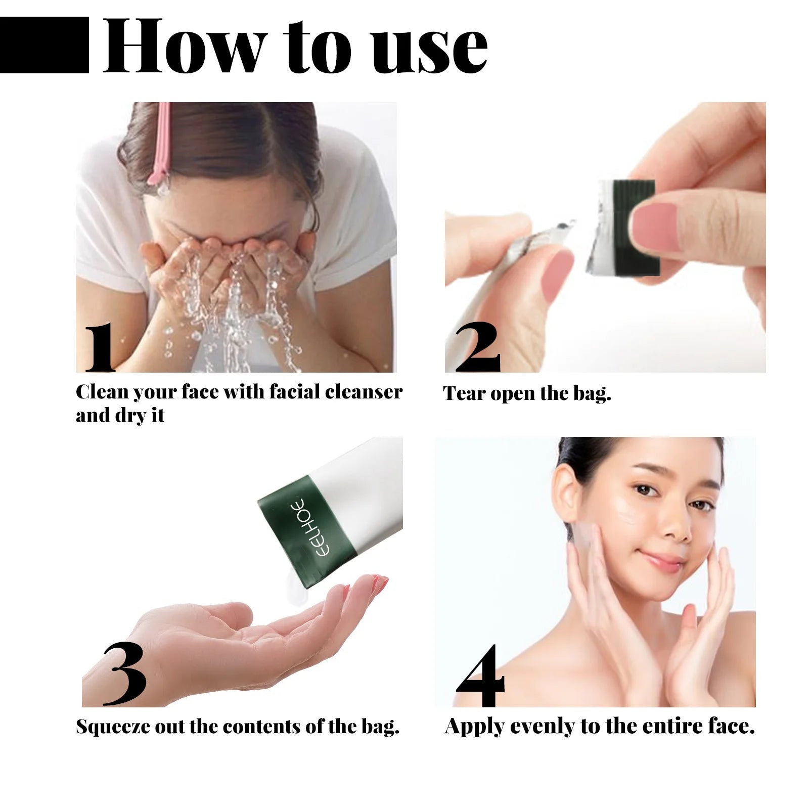 EELHOE Firming Mask Lifting Face Skin Rejuvenation Collagen Boost Tighten Skin Firming Micro Face Nourishing Leave-In Sleep Mask