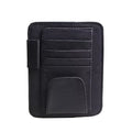 12.5x15CM Car Sun Visor Storage Bag Clip-on Glasses Holder Interior Accessories Business Card & Bill Organizer for Vehicle
