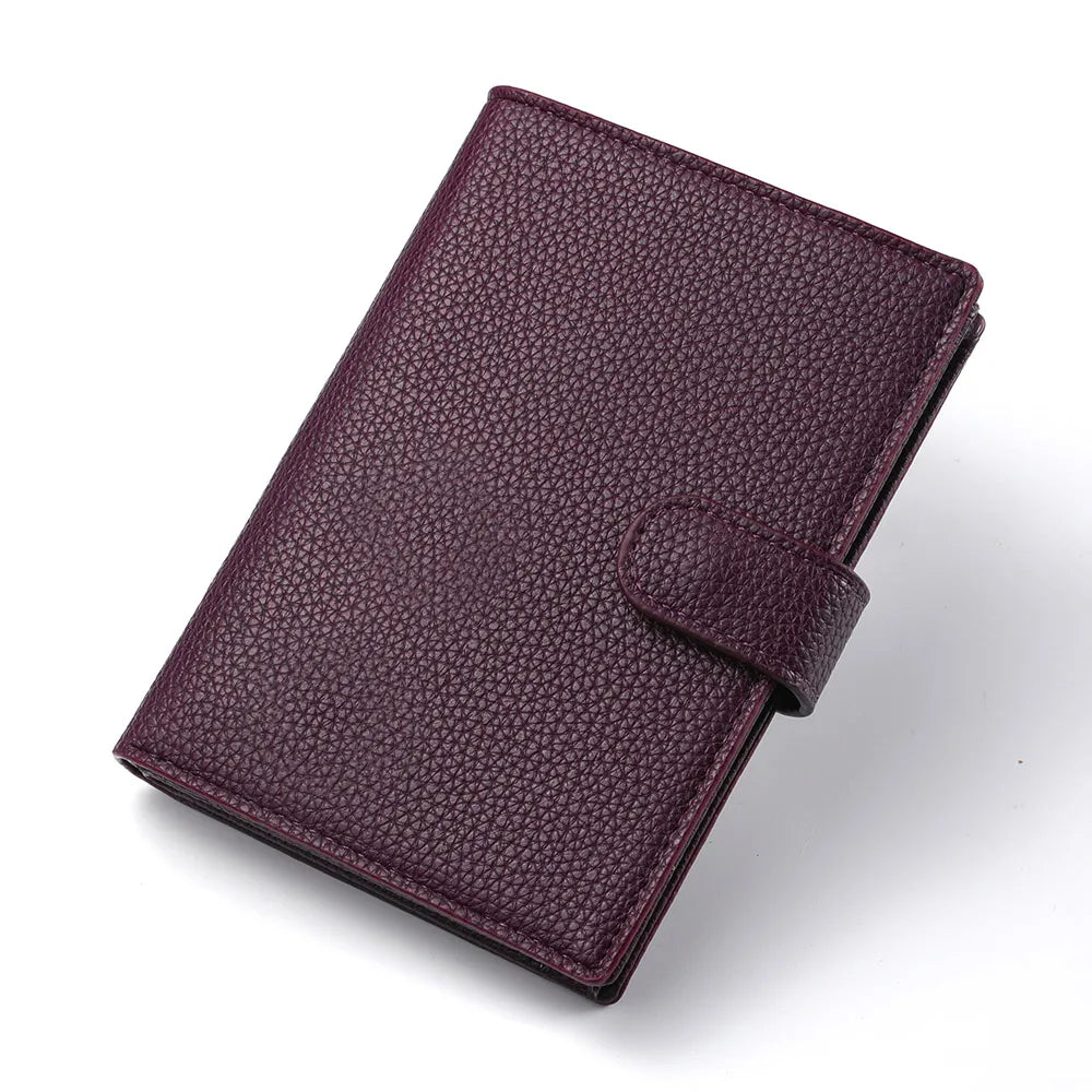 Stylish Travel Passport Bag Multi-Card Card Holder Portable Multi-Function Men's Wallet