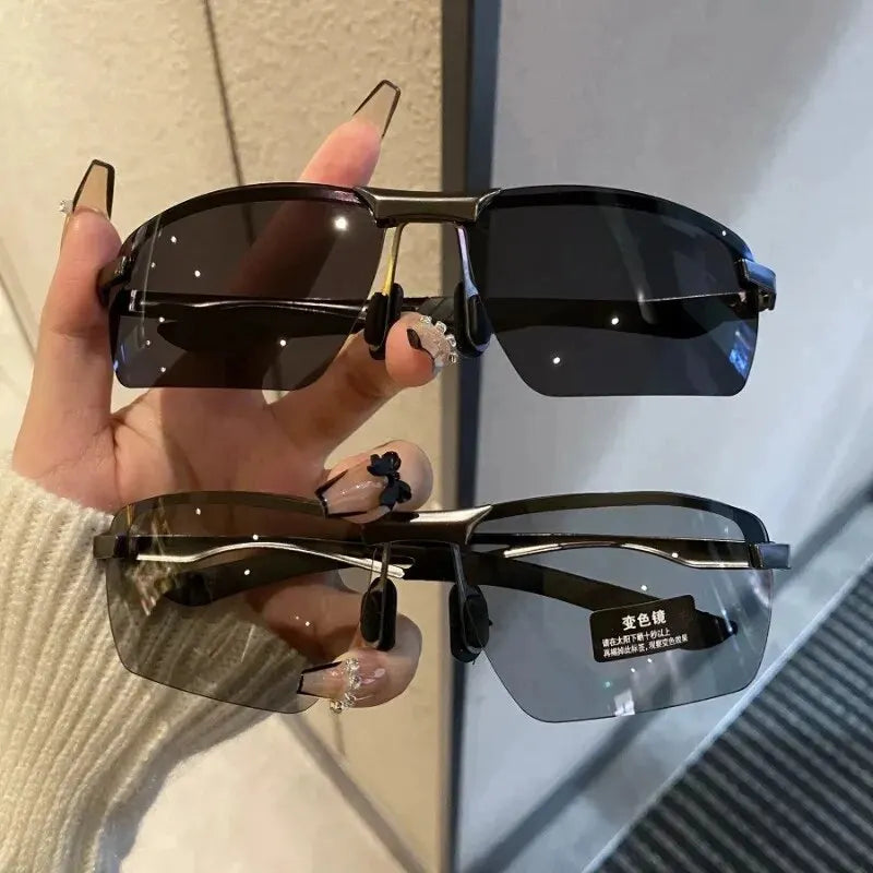Photochromic Men's Sunglasses Men Driving Polarized Sun Glasses Male Outdoor Sports Cycling Night Vision Eyewear UV400 Goggles