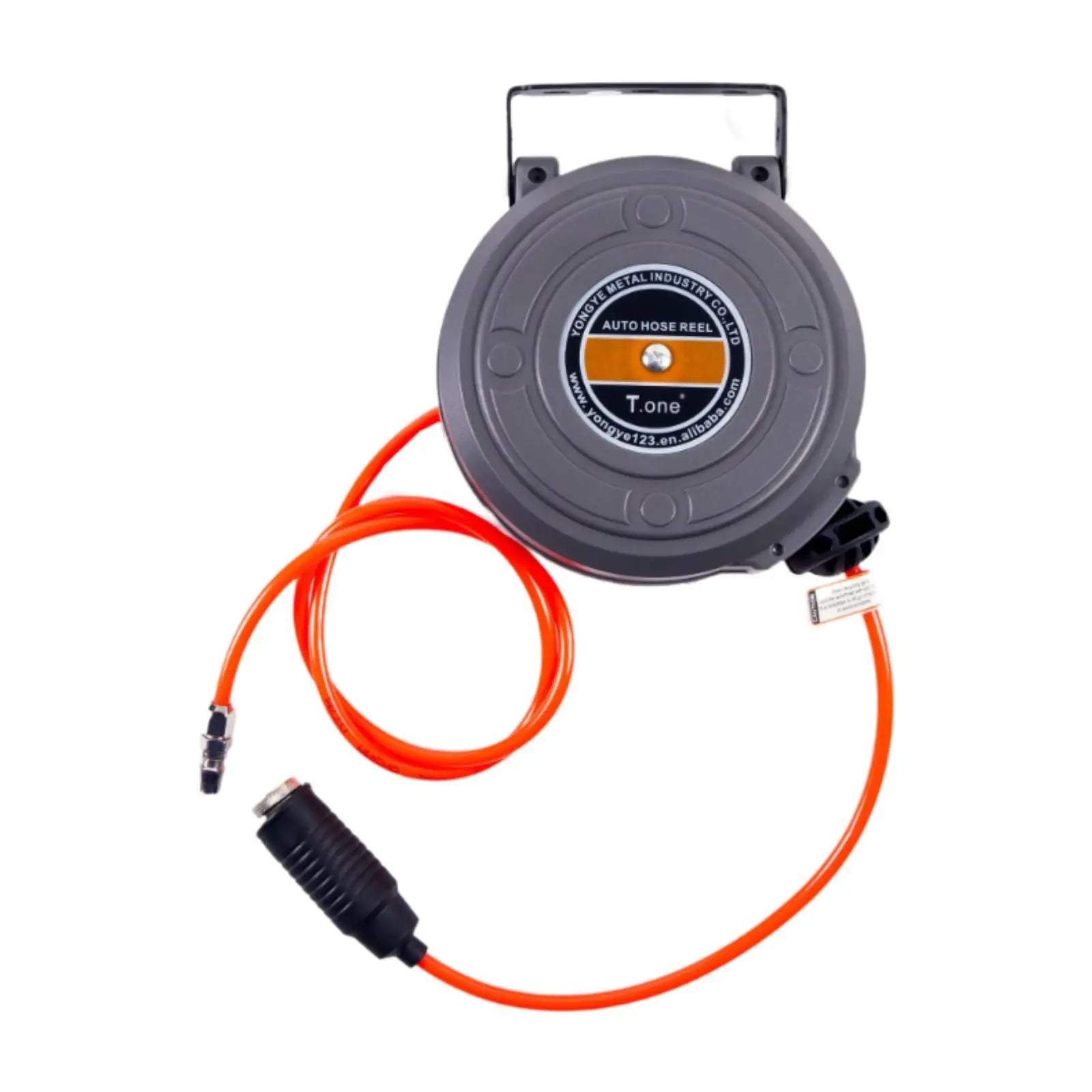 Retractable Air Hose Reel Accessories Auto Rewind Easy to Install Compact Enclosed Air Reel for Car Repair Shop Garage Workshop