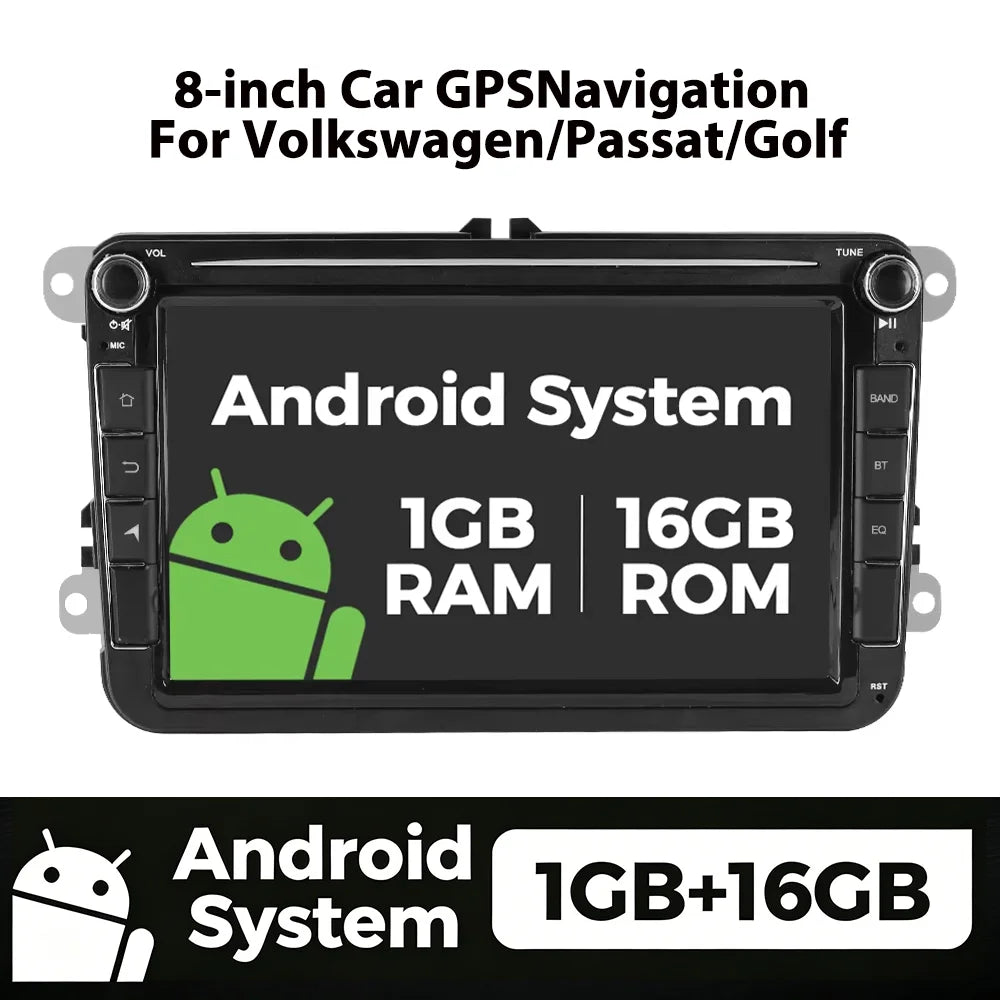 MEKEDE U.S. Car Radio For Volkswagen Passat b6 b7 golf 5 6 Polo Jetta Skoda Carplay BT Central Multimedia Smart car auto system