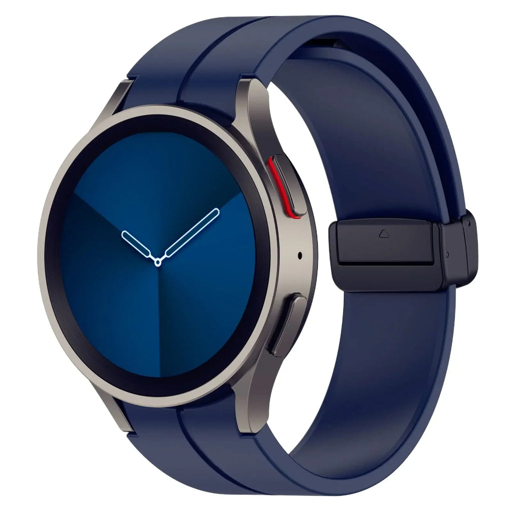 Original Silicone Band for Samsung Watch 7 6 5 4 Classic Strap 47mm 43mm 44mm 40mm Magnetic Buckle For Galaxy Watch 5 Pro 45mm