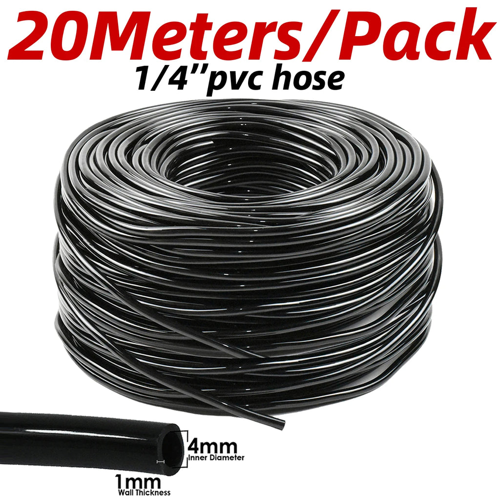 1-50pcs 4/7mm Barbed Connector Irrigation Fitting Drip Irrigation Connector 1/4'' Tubing Hose Fitting for Flower Pot Garden Lawn