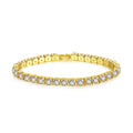 Women's Fashion 4mm Zirconia Tennis Bracelet Crystal Charm Designer Thin Chain Wedding Jewelry