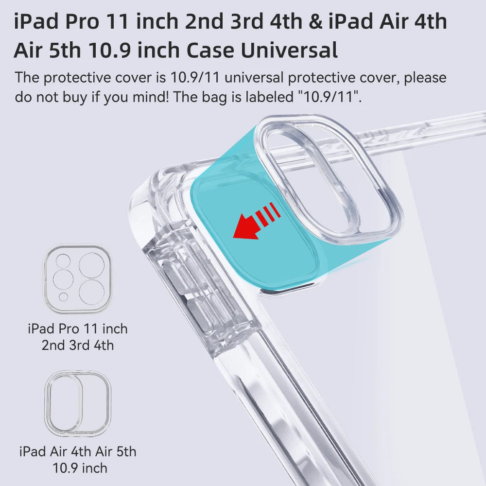 For iPad A16 11th Case For Air 11 M3 M4 Air 13 M4 10th Gen 10.9 7 8 9th 10.2 Air4 5 Pro 11 12.9 13 M4 M5 5 6th 9.7 Mini6 7 Cover