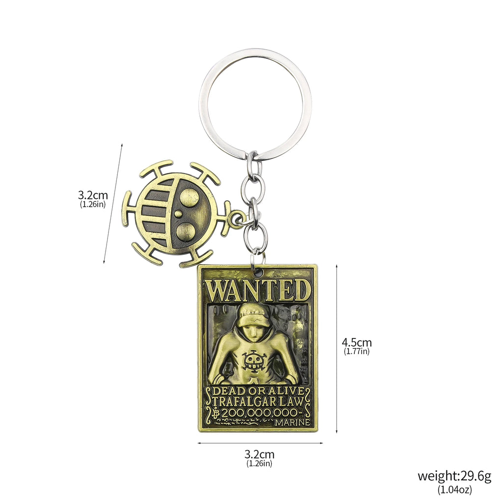 One Piece Luffy Straw Hat Keychain Rotatable Zoro Skull Metal Pendant Role-Playing Decorative Accessories Fan Jewelry Gift