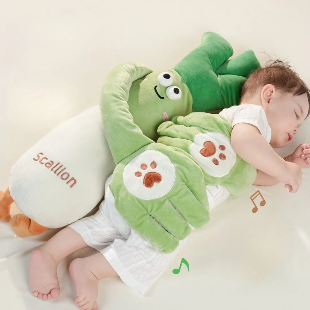 Cute Baby Sleeping Pillow Startle Prevention Scallion Banana Style Baby Patter Sleep Toy Newborn Bedding Automatic Palm Patting