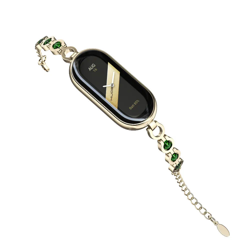Mi Band 9 10 8 7 6 5 Strap for Xiaomi Smart Band 8 Bracelet NFC Global Version Leather Watch Band Mi 8 Wristband Miband 9 10