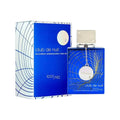 Armaf Club De Nuit Iconic Eau De Parfum 105ML Long Lasting Fresh Aquatic Woody Citrus Fragrance Men Perfume Transparent Blue Square Bottle Night Club Masculine Scent Holiday Gift for Him
