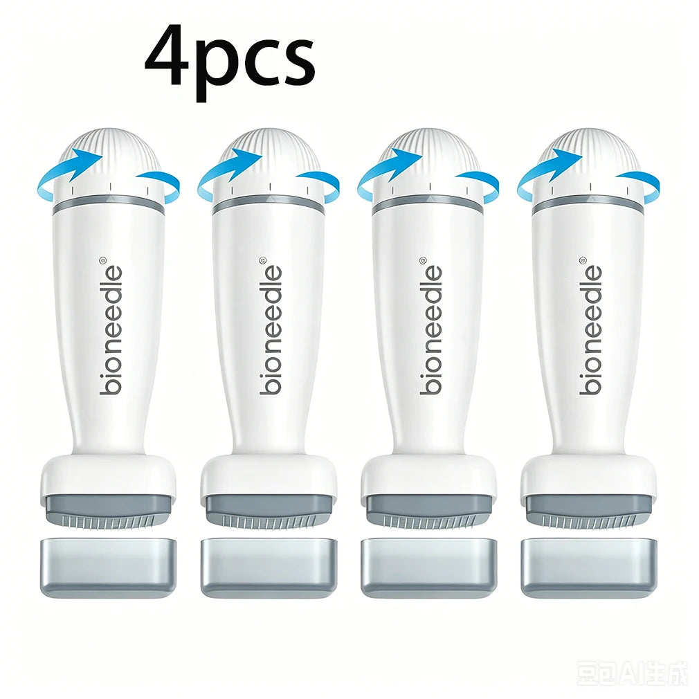 1/2/4/6pcs Bio Derma Stamp 0.2mm 120pin Adjust Needle Derma Microneedle Pen for Beard Hair Microneedling Dermastamp Skin Care