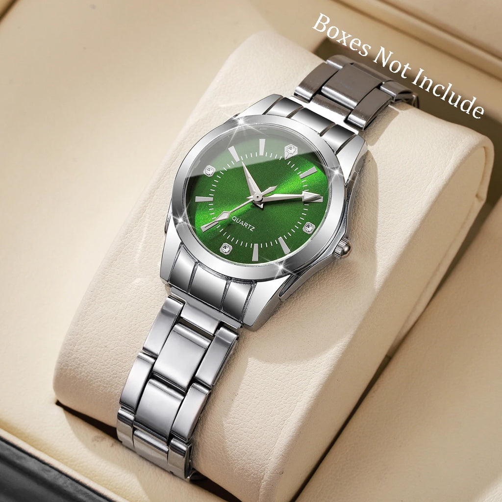 Fashion Rhinestone Women Watches Casual Quartz Wrist Watches For Ladies Clock Reloj Mujer（Without box）
