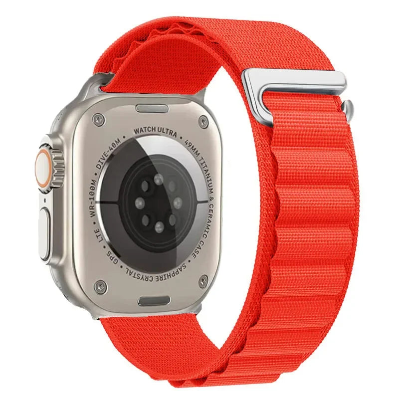 Alpine Loop Strap For Apple Watch Ultra 3 Band 49mm 11 10 9 8 7 46mm 42mm 45mm 41mm Nylon Sport Bracelet iWatch 6 5 SE 44mm Belt