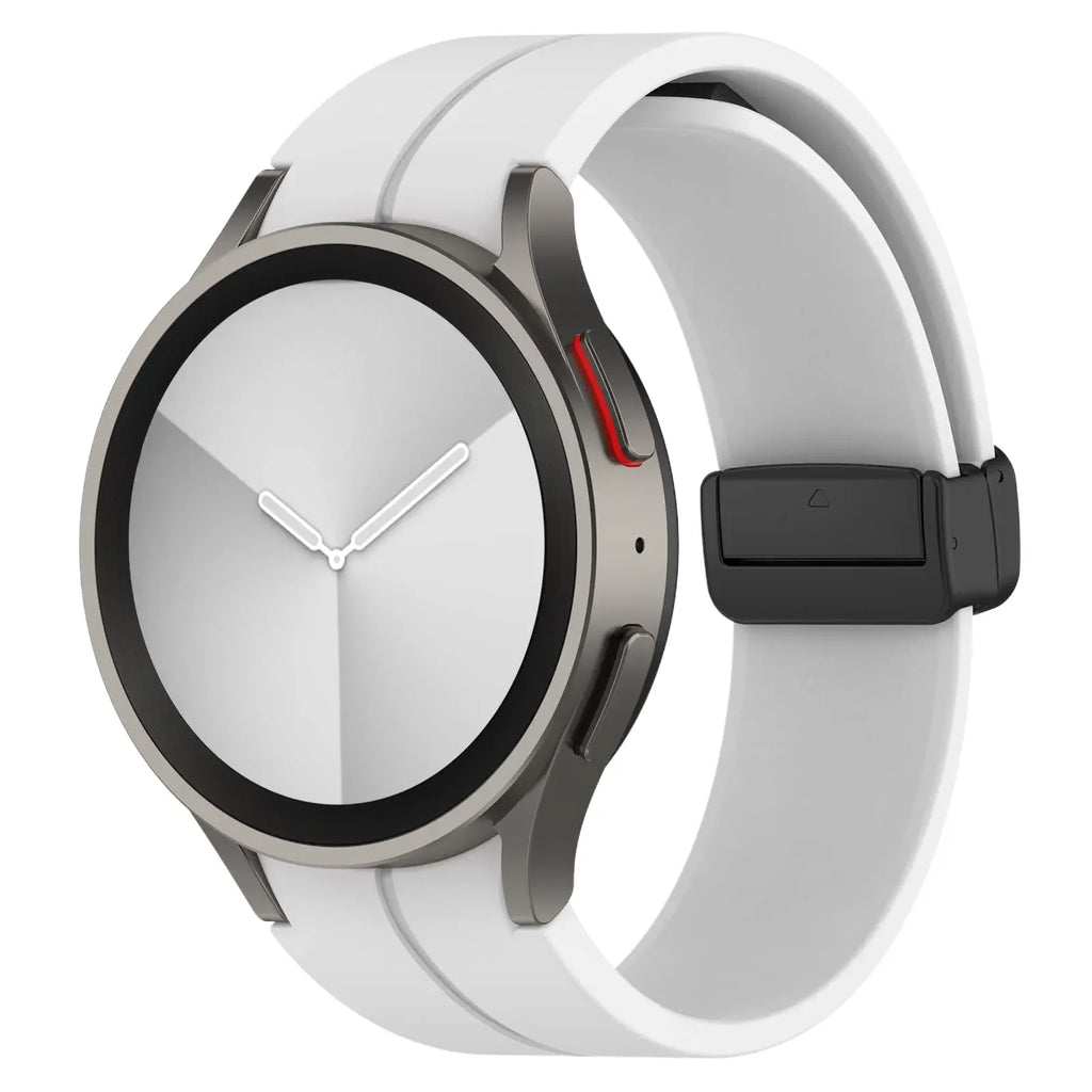 Original Silicone Band for Samsung Watch 7 6 5 4 Classic Strap 47mm 43mm 44mm 40mm Magnetic Buckle For Galaxy Watch 5 Pro 45mm