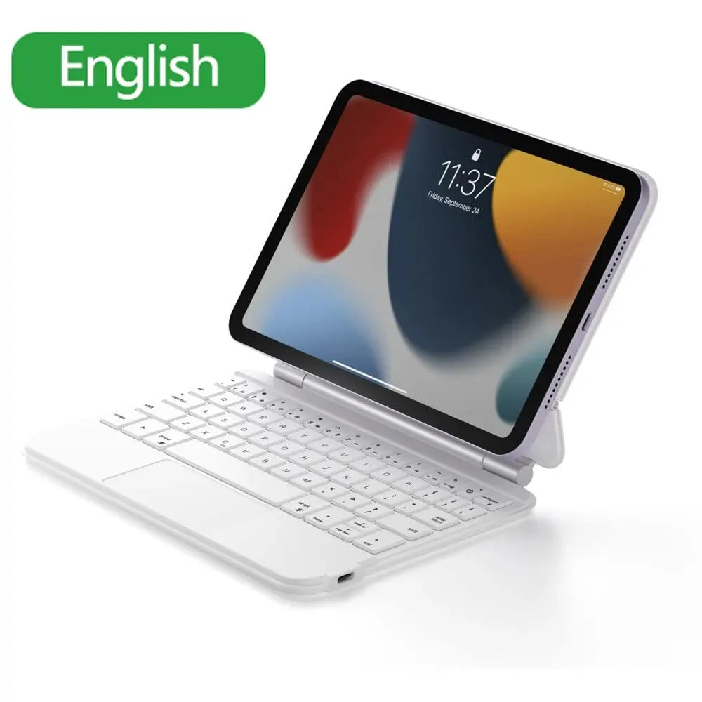 GOOJODOQ Magic Keyboard Case for iPad Mini 6 6th Generation Floating Cantilever Stand Multi-Touch Trackpad for iPad Mini 6