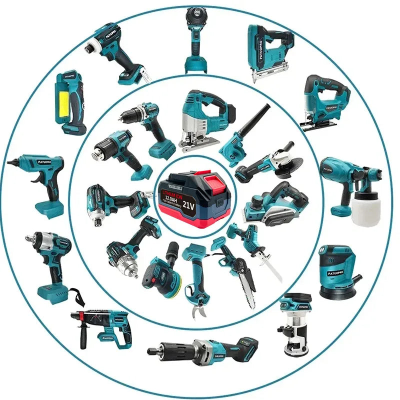 18V 21V 6.0 9.0 12.0Ah Rechargeable Lithium Battery For Makita 18v Power Tools Cordless Wrench Saw Drill Grinder Screwdriver .