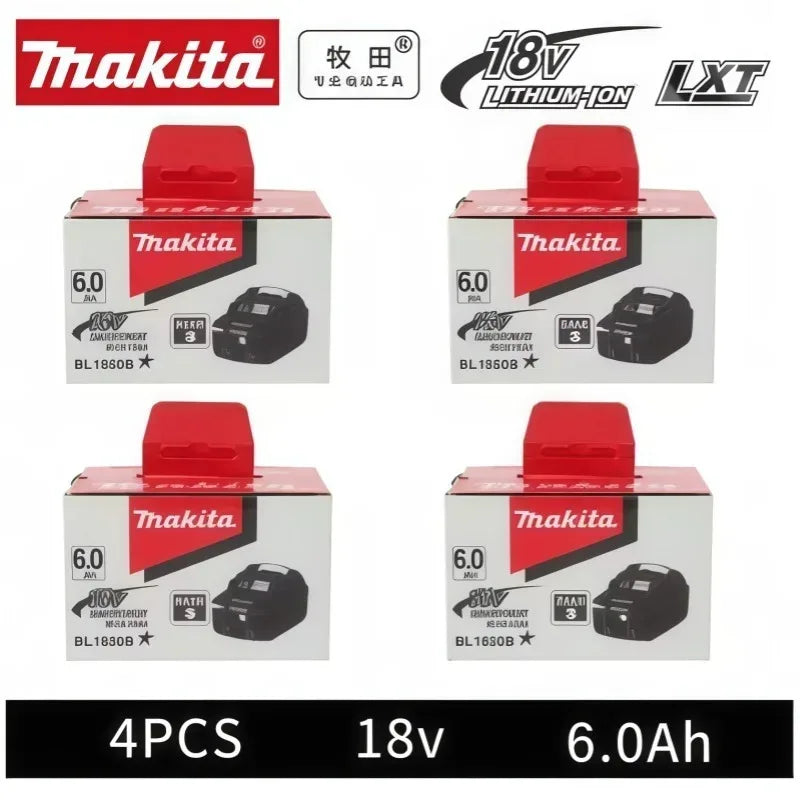 100% Genuine 18V Makita 6Ah Makita Battery BL1840 BL1830B BL1850B  Replacement Lithium Battery