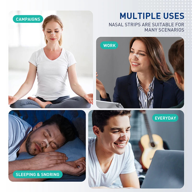 Extra Strength Sport Nasal Strips - Breathable Anti-Snoring Non-Invasive Sleep Aid for Adults And Children 30/90/150/300 PCS