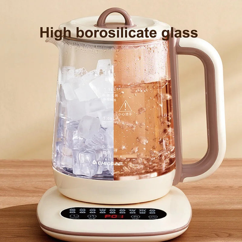 1.8L Smart Electric Kettle Multi-function Health Pot Glass Temperature Control Pot Appointment Baby Milk Pot Home Tea Maker 220V