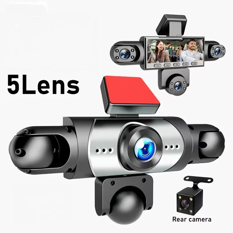 Multi-Lens Car Dash Camera – 4 or 5 Lenses