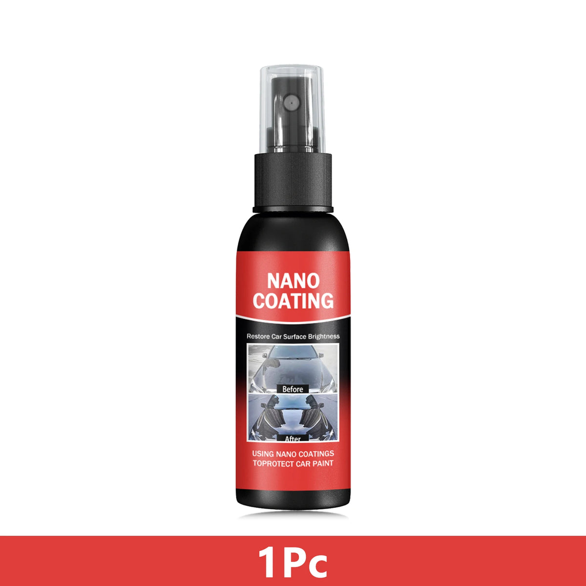 Car Nano Coating Brightening Cars Paint Kit - Professional Auto Polishing Tool, High Gloss Car Paint Scratch Repair Protection