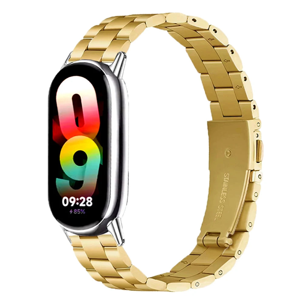 Stainless Steel Bracelet for Xiaomi mi band 10/9/8 Strap Replacement Correa for Miband 9 Bands for Xiaomi8 Watchbands Accesorios