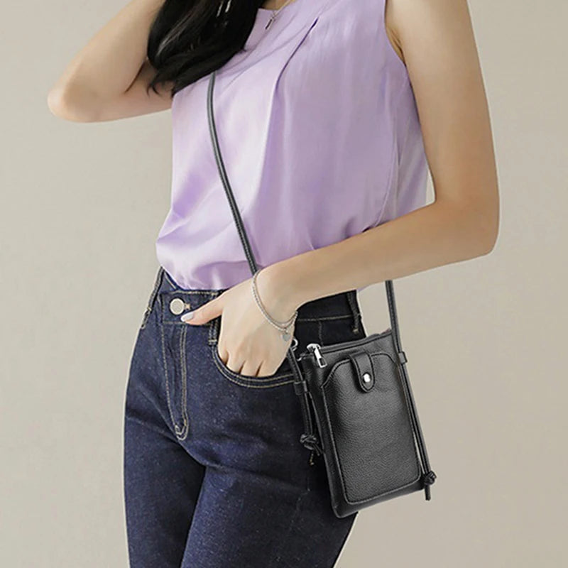Small Crossbody Shoulder Bag For Women Cellphone Purse Card Holder Ladies Fashion PU Leather Handbags