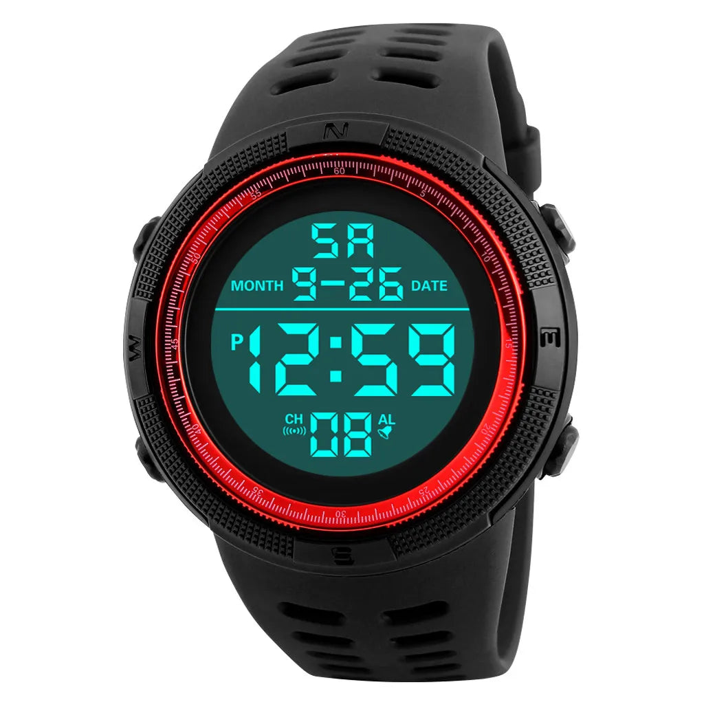 Digital Men Watch Military Sports Wristwatch Multifunction Waterproof Sport Watches Kids Student Electronic Watch for Men Gifts