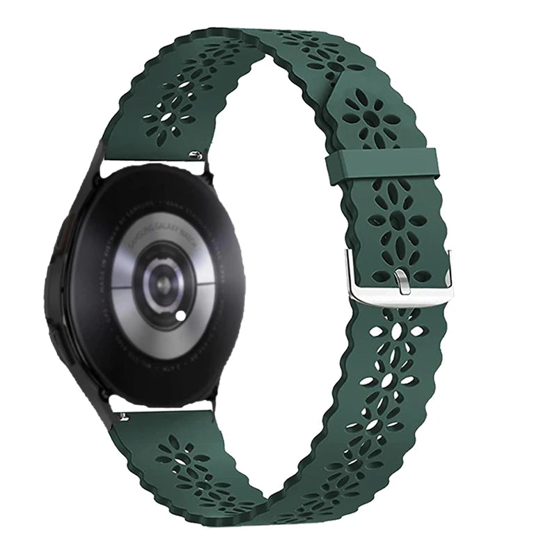 Sport Lace band for samsung galaxy watch 4/5/5 pro/6 classic/Active 2 silicone 20mm 22mm strap women bracelet huawei gt 4-3-2-2e