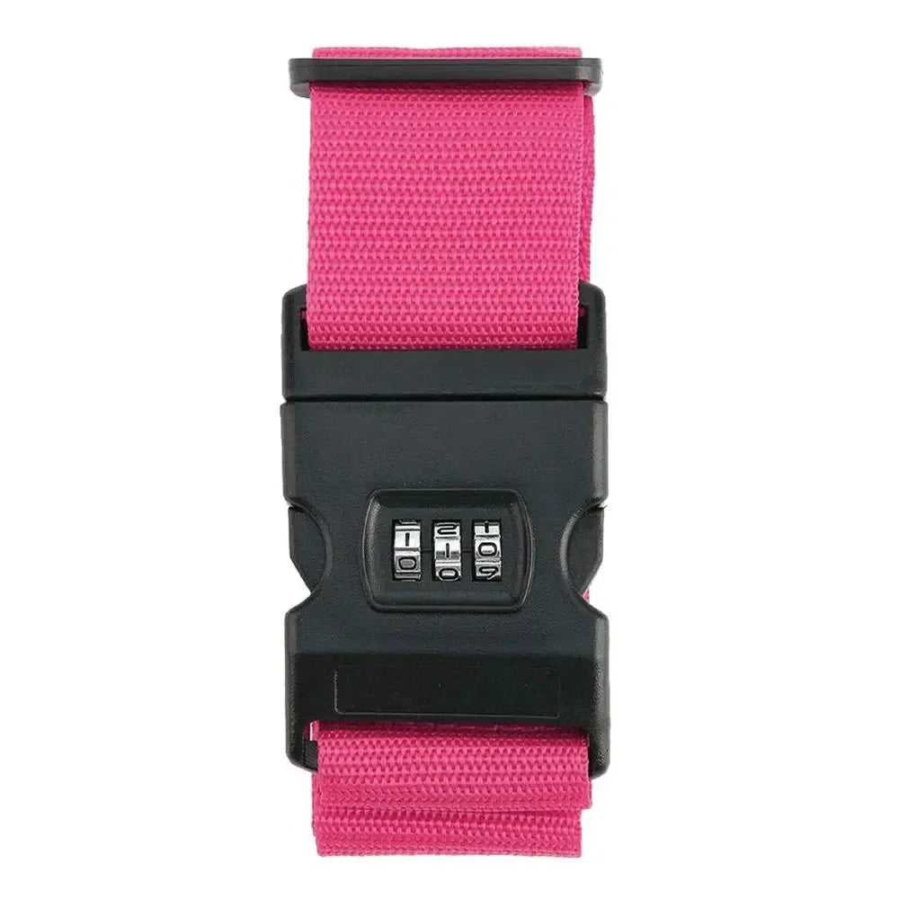 One word adjustable suitcase combination lock bundled luggage strap Travel trolley case bundled luggage strap