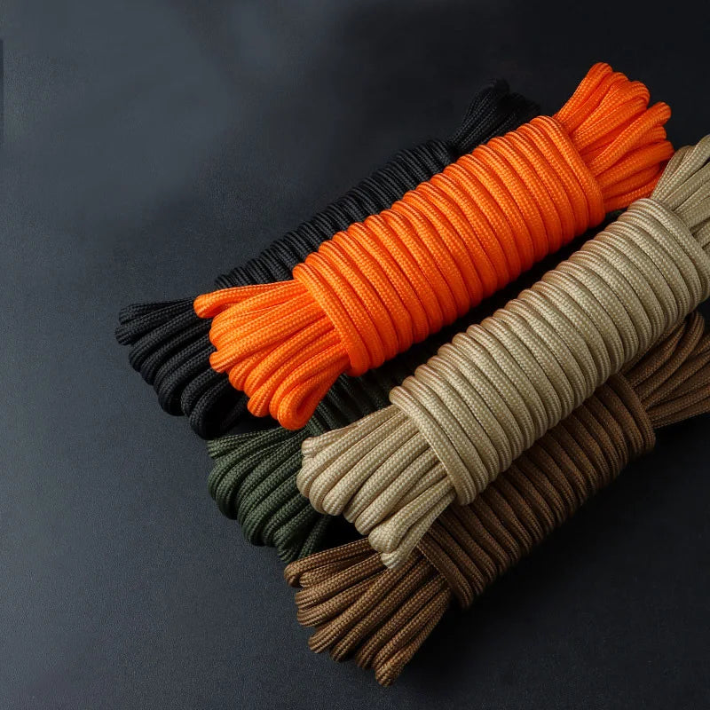 15 Strand Core Cord Lanyard Rope 6mm-10/30 Meters,Durable Nylon,Multi-Functional for Camping, DIY Making,and Outdoor Accessories