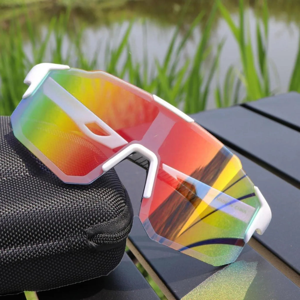 Cycling Sunglasses Anti-Ultraviole Hiking Climbing UV400 Shades Goggles Large Frame Oversized Hiking Climbing Eyewear