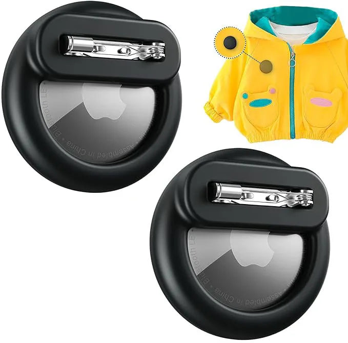 Silicone Airtag Holder for Kids with Safety Pins AirTag GPS Tracker Case for Children Elderly Hidden Inside Clothes Shoe Backpac